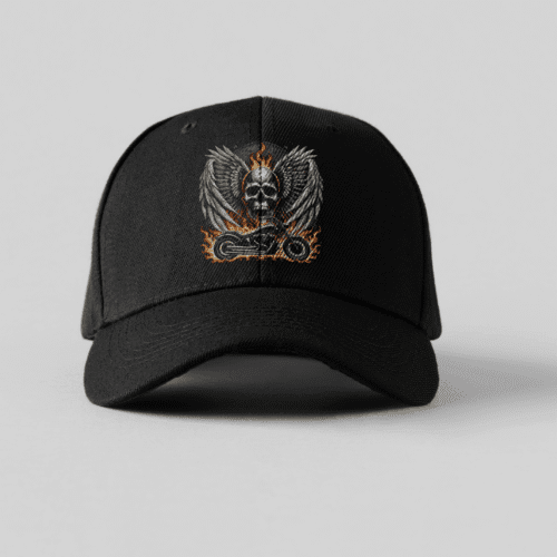 Schwarze Baseballkappe