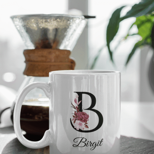 Kaffeetasse "Floral Motiv"