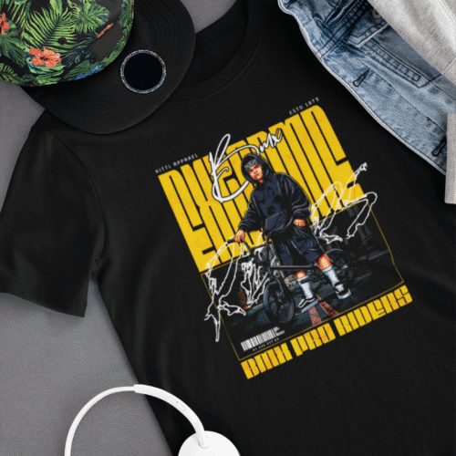 Schwarzes BMX-T-Shirt